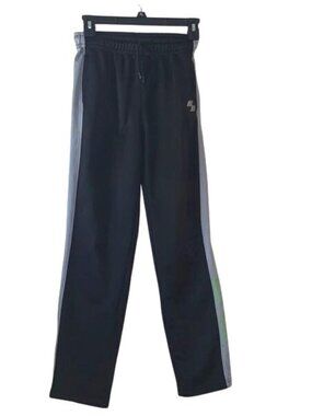 Boys Place  Sport Track Pants L Black With Side Stripes
